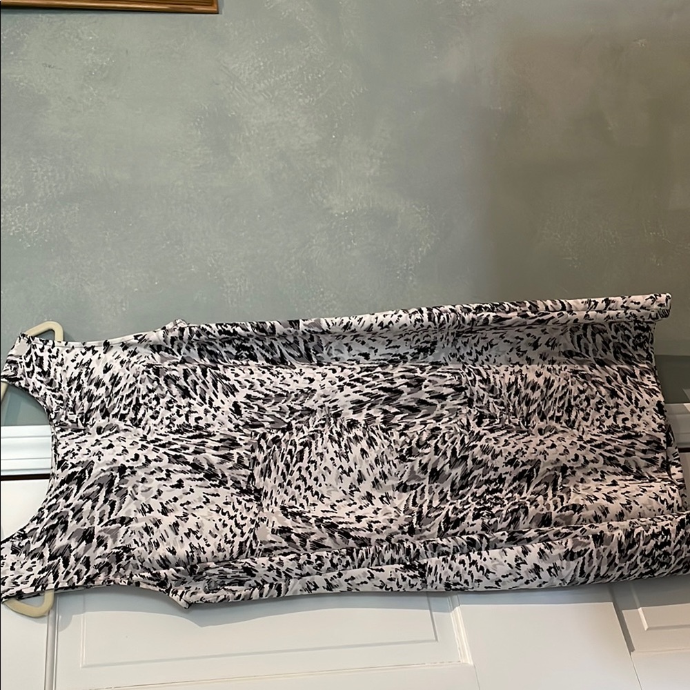 Worthington Black and White Patterned Dress